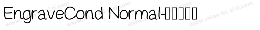 EngraveCond Normal字体转换